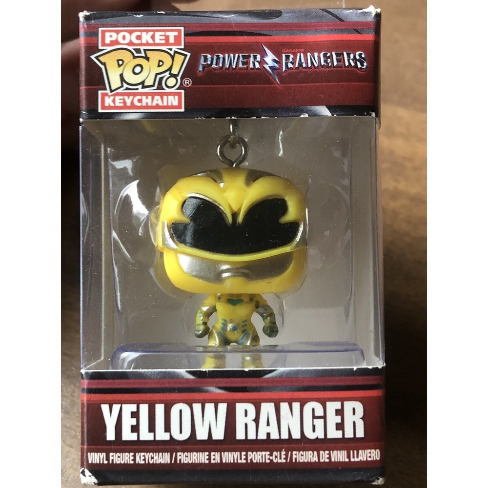 FUNKO Pop Keychain Power Rangers Yellow Ranger Action‎ Figure - Picture 2 of 9